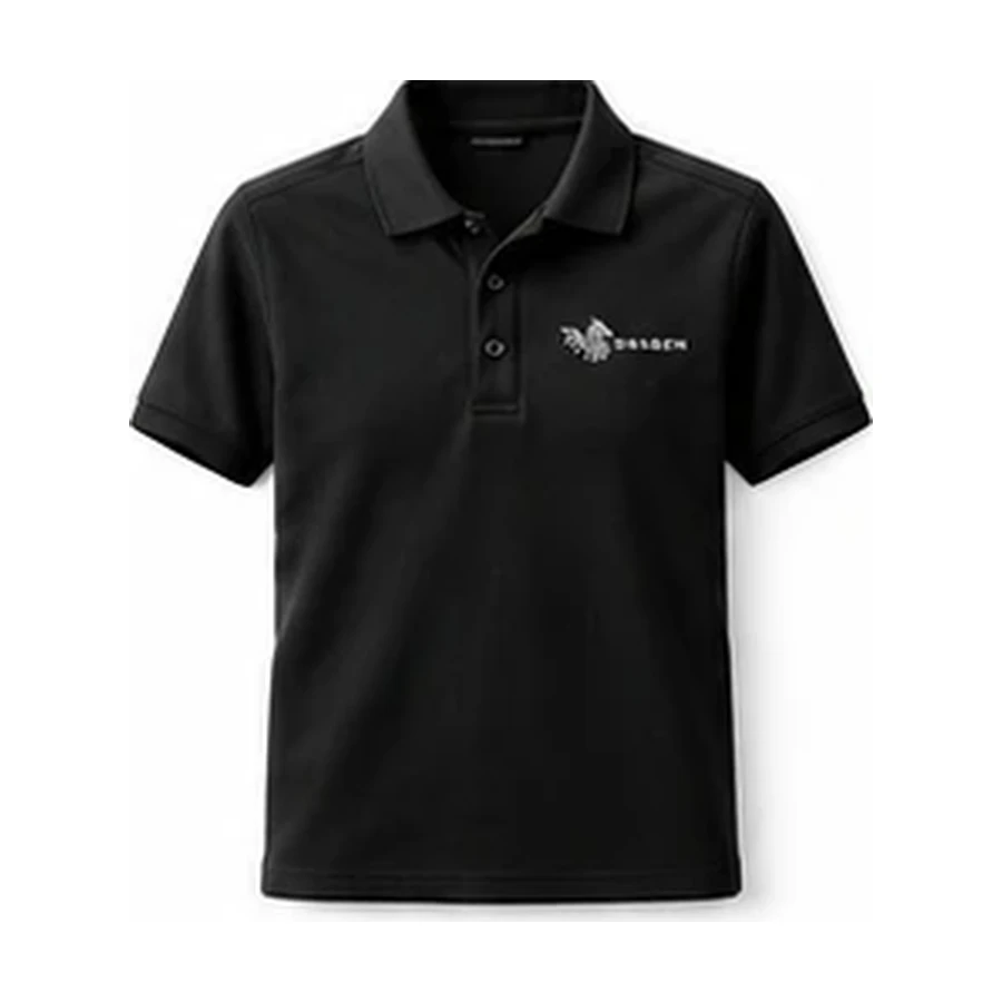 Polo de alto rendimiento en negro
